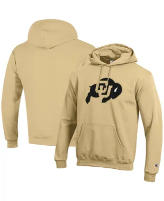 Men's Champion Gold Colorado Buffaloes Primary Logo Powerblend Pullover Hoodie