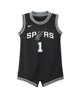 Infant Boys and Girls Nike Victor Wembanyama Black San Antonio Spurs Swingman Player Jersey - Icon Edition