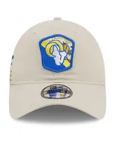 Men's New Era Stone Los Angeles Rams 2023 Salute To Service 9TWENTY Adjustable Hat