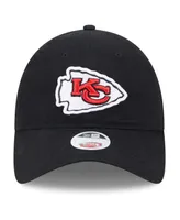 Women's New Era Black Kansas City Chiefs Main Core Classic 2.0 9TWENTY Adjustable Hat