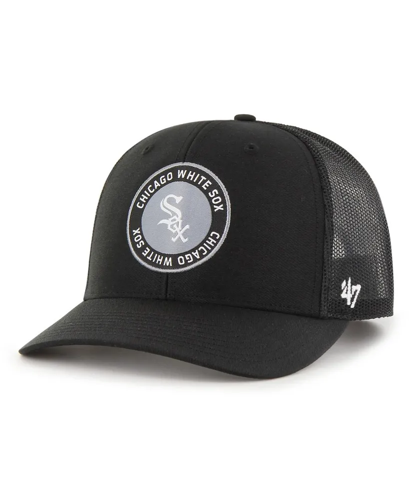 Men's '47 Brand Black Chicago White Sox Unveil Trucker Adjustable Hat