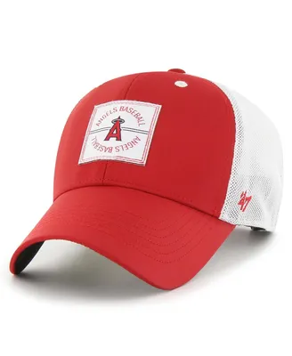 Men's '47 Brand Red Los Angeles Angels Disburse Mvp Trucker Adjustable Hat