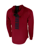 Men's Nike Cardinal Arkansas Razorbacks 2-Hit Performance Pullover Hoodie