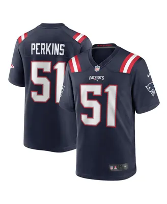 Men's Nike Ronnie Perkins Navy New England Patriots Game Jersey