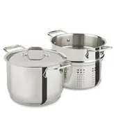 All-Clad Stainless Steel 6 Qt. Covered Multi-Pot with Pasta Insert