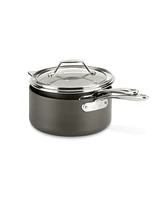 All-Clad Essentials Hard Anodized Nonstick Cookware Set, 2-piece Sauce Pan Set with lids