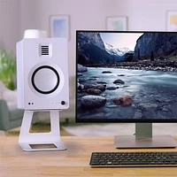 Kanto Tuk Premium Powered Speakers with SE6 Elevated Desktop Speaker Stands