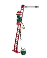 43" Animated Super Climbing Black Elf