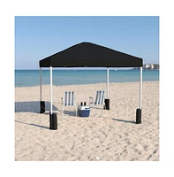 Ukko 10'X10' Weather Resistant, Uv Coated Pop Up Canopy Tent With Sandbags And Wheeled Case