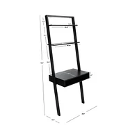 Kamy 2 Shelf Leaning Desk