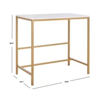 Viv Glossy Wooden Desk