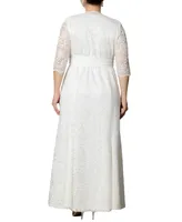 Kiyonna Plus Amour Lace Wedding Gown