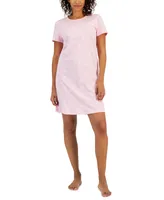 Charter Club Women's Cotton Printed Henley Sleepshirt, Created for Macy's