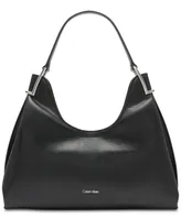 Calvin Klein Falcon Shoulder Bag with Snap Closure