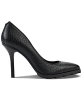 Karl Lagerfeld Paris Madelyn Slip On Pointed Toe Lug Sole Pumps