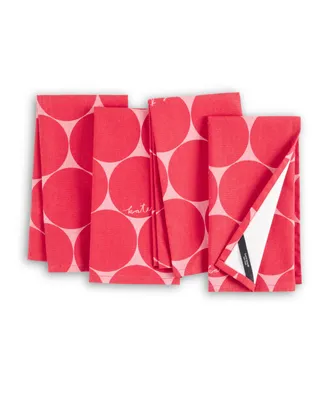 kate spade new york Joy Dot Cloth Napkins 4 Pack Set, 20" x 20"