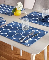 kate spade new york Joy Dot Reversible Placemats 4 Pack Set, 13" x 19"