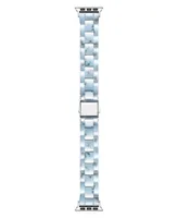 Posh Tech Unisex Claire Light Blue Resin Band for Apple Watch for Size - 42mm, 44mm, 45mm, 49mm