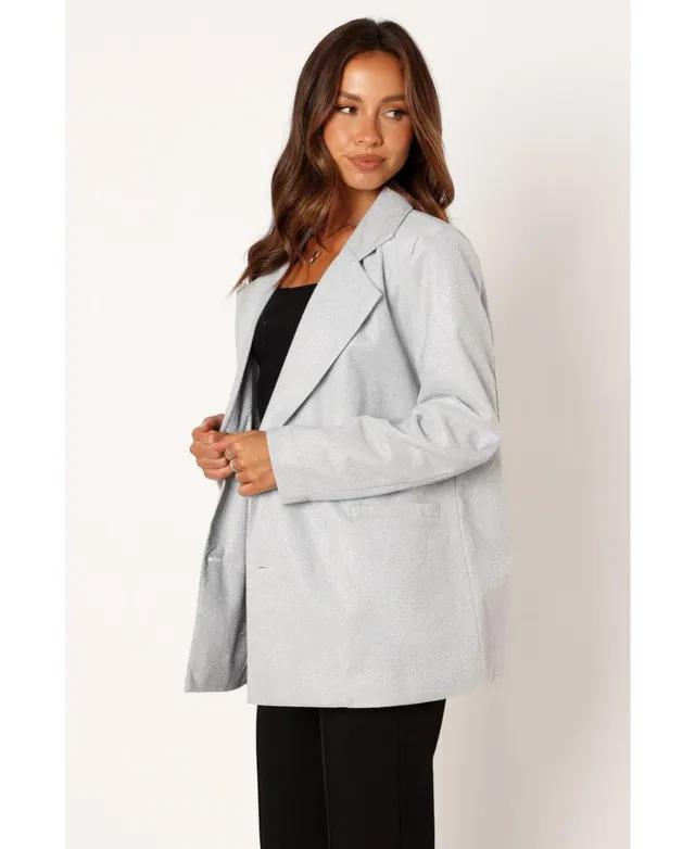 Kasper Women's Denim-Look Three-Button Blazer