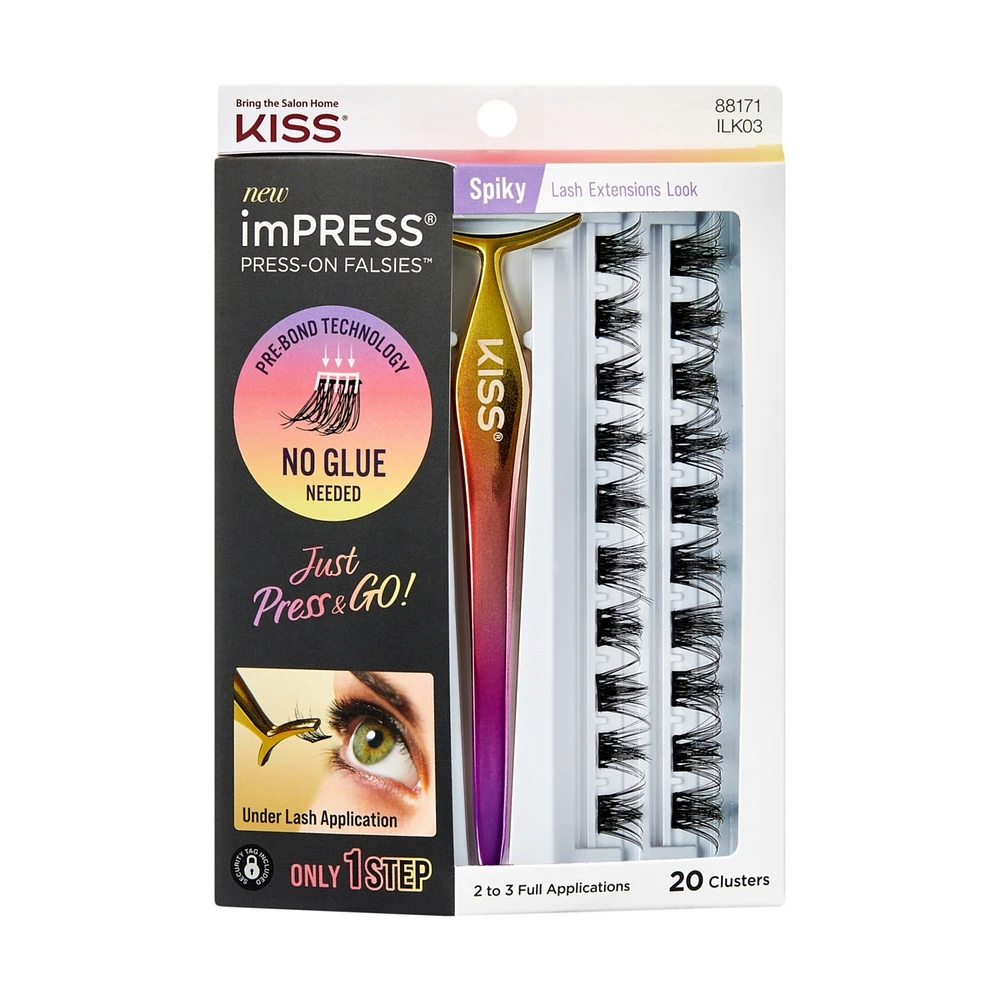 imPRESS Press-On Falsies Eyelash 20 Clusters Kit