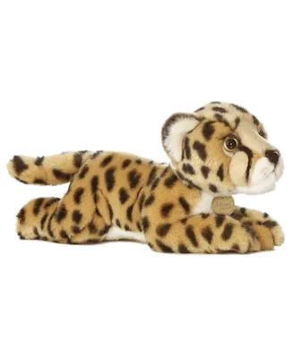 Aurora Medium Cheetah Miyoni Realistic Plush Toy Brown 11"