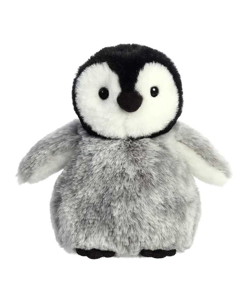 Aurora Small Pippy Penguin Holiday Festive Plush Toy Gray 6"