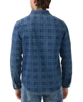 Buffalo David Bitton Men's Shane Indigo Long-Sleeve Button-Up Denim Shirt