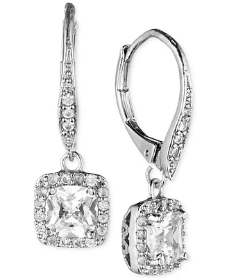 Anne Klein Pave Crystal Drop Earrings