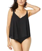 Coco Reef Captivate Drapey Tankini Top Bikini Bottom