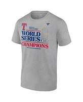 Men's Fanatics Heather Gray Texas Rangers 2023 World Series Champions Locker Room T-shirt