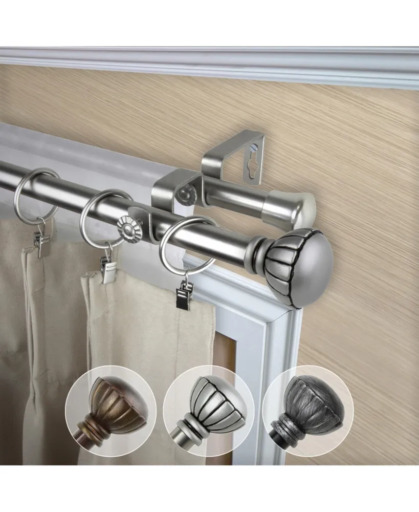 Magnolia 13/16" Double Curtain Rod 66-120