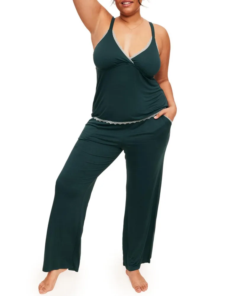 Adore Me Audrie Women's Plus-Size Pajama Cami and Pants Set