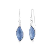 Sterling Silver Marquise Kyanite Earrings