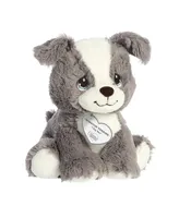 Aurora Small Winston Terrier Precious Moments Inspirational Plush Toy Gray