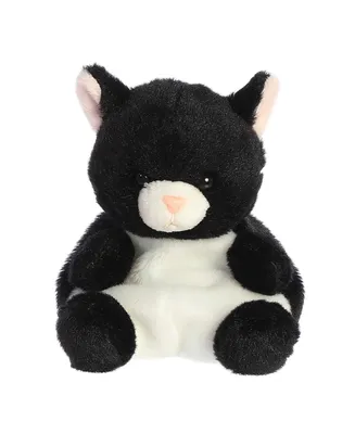 Aurora Mini Cricket Cat Palm Pals Adorable Plush Toy Black 5"