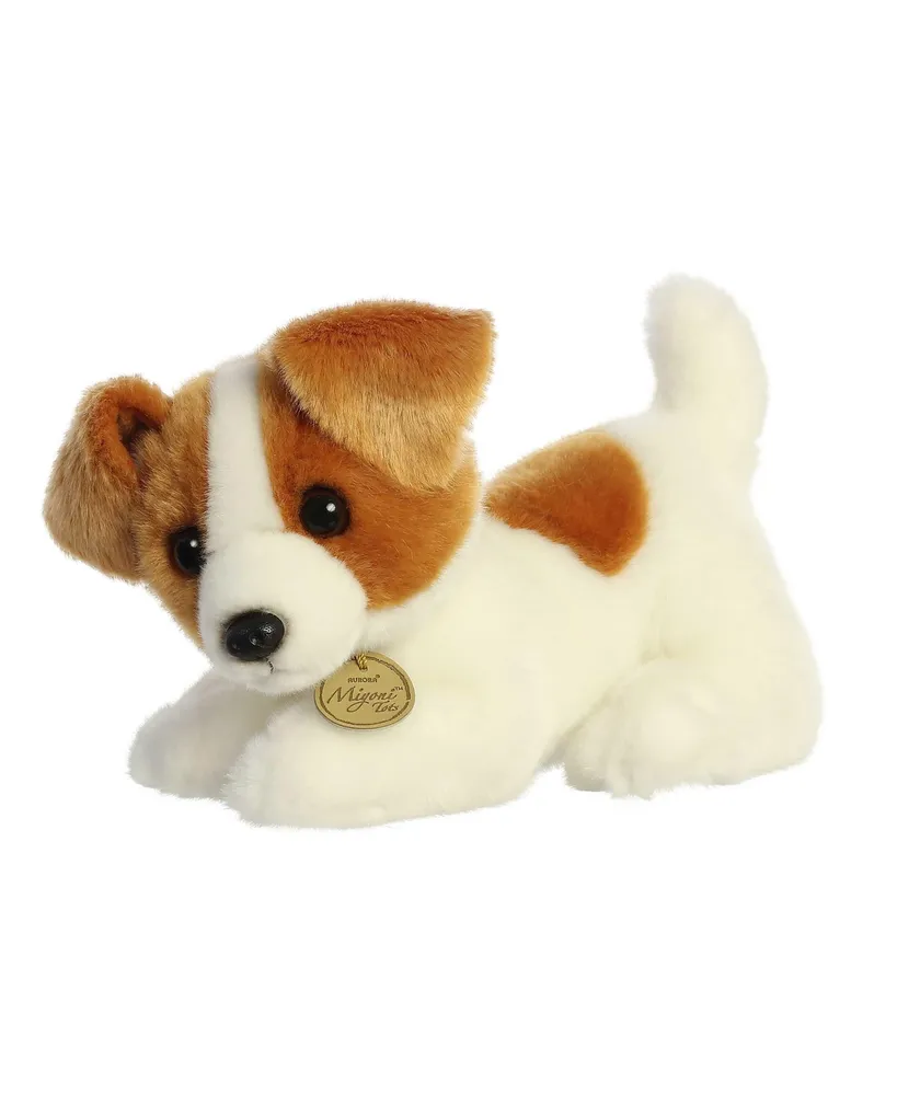 Aurora Small Jack Russell Pup Miyoni Adorable Plush Toy White