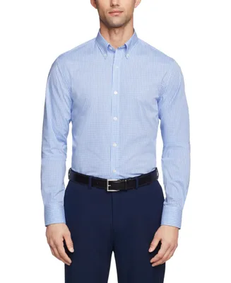 Tommy Hilfiger Men's Th Flex Regular Fit Wrinkle Resistant Stretch Twill Dress Shirt