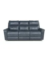 Drake 86" Leather with Power Headrest and Footrest Reclining Sofa