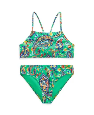 Polo Ralph Lauren Big Girls Paisley Two-Piece Swimsuit