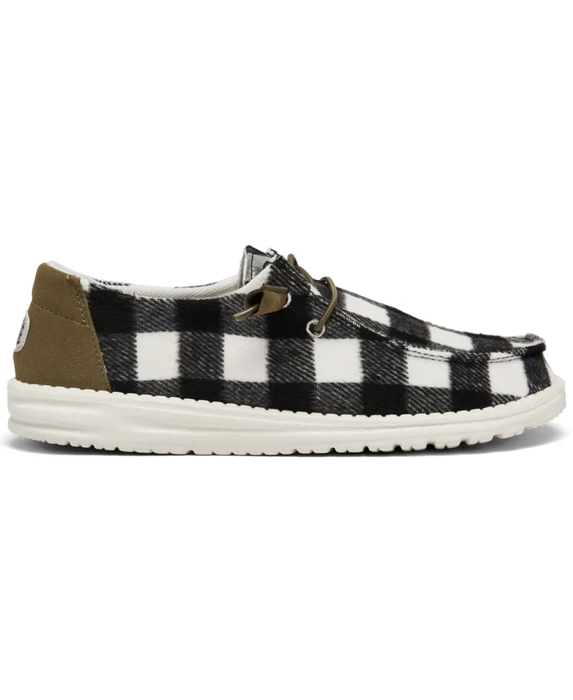 Hey Dude Women's Wendy Plaid Casual Sneakers from Finish Line