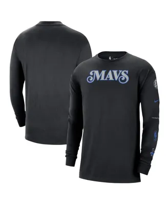 Men's Nike Black Dallas Mavericks 2023/24 City Edition Max90 Expressive Long Sleeve T-shirt