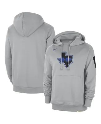 Men's Nike Silver Distressed Dallas Mavericks 2023/24 City Edition Courtside Standard Issue Pullover Hoodie