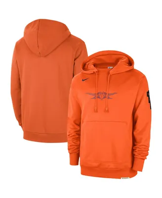 Men's Nike Orange Distressed Phoenix Suns 2023/24 City Edition Courtside Standard Issue Pullover Hoodie