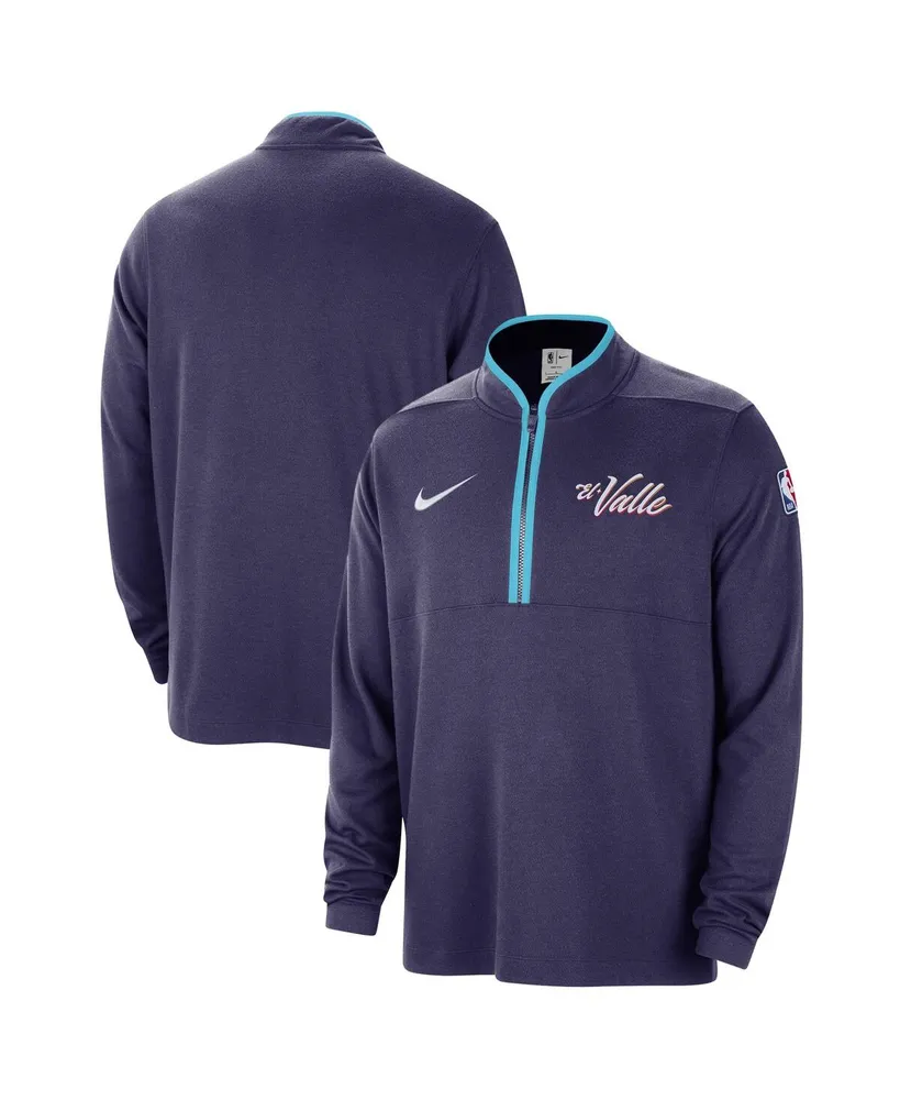 Men's Nike Purple Phoenix Suns 2023/24 City Edition Authentic Coaches Half-Zip Jacket