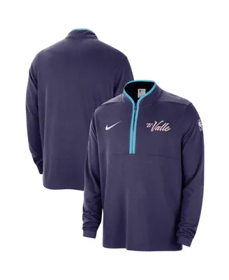 Men's Nike Purple Phoenix Suns 2023/24 City Edition Authentic Coaches Half-Zip Jacket