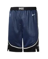 Big Boys Nike Navy Orlando Magic 2023/24 City Edition Swingman Performance Shorts