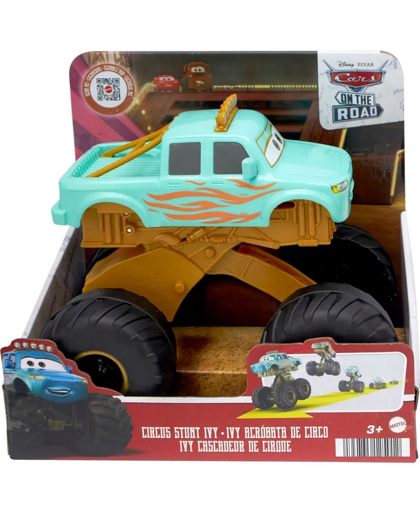 Disney Pixar's Cars Toys, Cars On The Road Circus Stunt Ivy Vehicle, Jumping Monster Truck - Multi