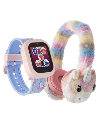 Playzoom V3 Girls Pink Silicone Smartwatch 42mm Gift Set