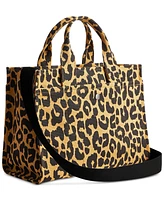 Coach Leopard Varsity Cargo Tote