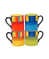 Certified International Sierra 4-Pc. Mugs asst.